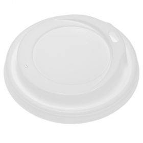 Balts vāks 350ml papīra krūzei ar diametru 90mm, 100gb./iepakojumā