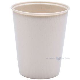 Daudzkārt lietojama plastmasas pelēka kafijas krūze 250ml diam. 80mm PP 50x mazgājama trauku mazgājamā mašīnā