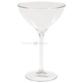 Daudzkārt izmantojama plastmasas martini glāze 300ml TT 350x mazgāšanas reizes trauku mazgājamā mašīnā