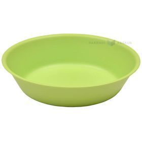 Reusable green plastic soup bowl 17,8cm PP 125x machine washable