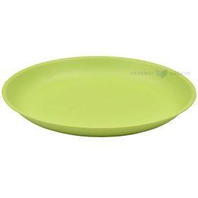 Reusable green plastic plate 20,8cm PP 125x machine washable