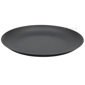 Daudzkārt izmantojams tumši pelēks plastmasas šķīvis 23,5 cm PP 125x mazgājams trauku mašīnā