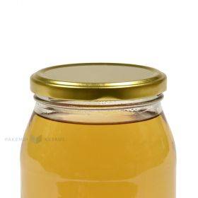 Golden lid for glass jar diameter 100mm height 12mm