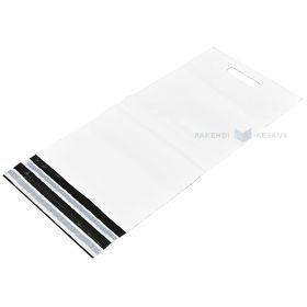 Drošības aploksne Coex ar dubultu līmes sloksni un caurumu 25x42+7+7cm, 10gb./iepakojumā