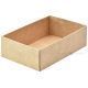 Box with transparent lid 100x65x30mm brown/white