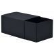 Black slider box BOTTOM 110x80x65mm