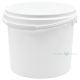 White plastic bucket without lid with handle 5000ml / 5L bucket diameter 222mm