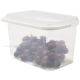 Transparent angular bucket without lid with handle 5000ml / 5L