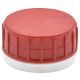 Red safety cap with EPE coating for HD canister and bottle diameter 38mm