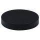 Matte black lid for plastic jar diameter 70mm with pressure seal